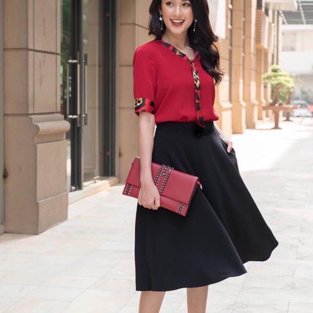 Chân váy dạ dáng dài