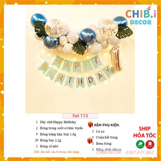 Set bóng trang trí sinh nhật set 113