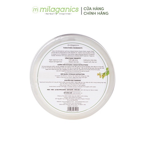 Kem ủ chăm sóc tóc Bưởi MILAGANICS 250g | BigBuy360 - bigbuy360.vn