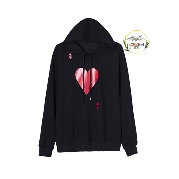 ❤️Áo đôi hoodie in tim ❤️ cho cặp đôi đi chơi, chụp ảnh đẹp (có ảnh thật)