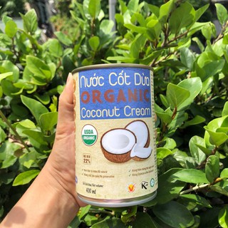 CỐT DỪA HỮU CƠ VIETCOCO (400ml) - Organic Coconut Cream