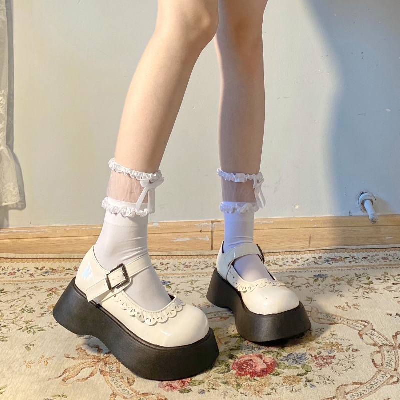 Tất ngắn co giãn đính nơ dễ thương xinh xắn thời trang cho nữ