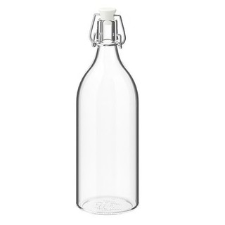 Chai thuỷ tinh 1l có đai korken ikea chính hãng