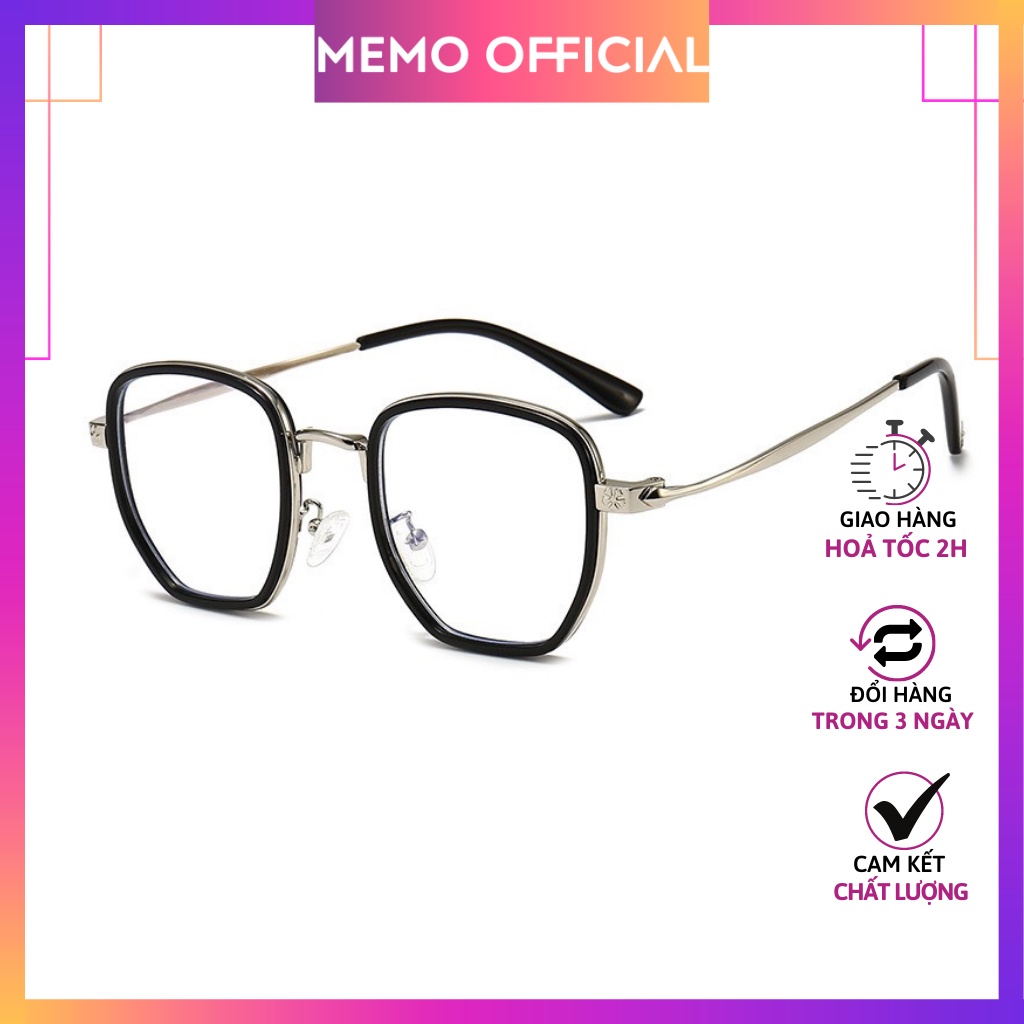 Gọng kính cận nam nữ thời trang phong cách Chrome Heart Lisa kim loại chắc chắn dễ đeo, màu sắc Đen, xám,Hồng _LISA520