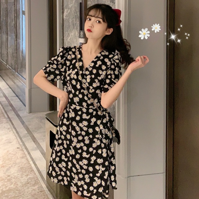 Đầm maxi cúc hoạ mi