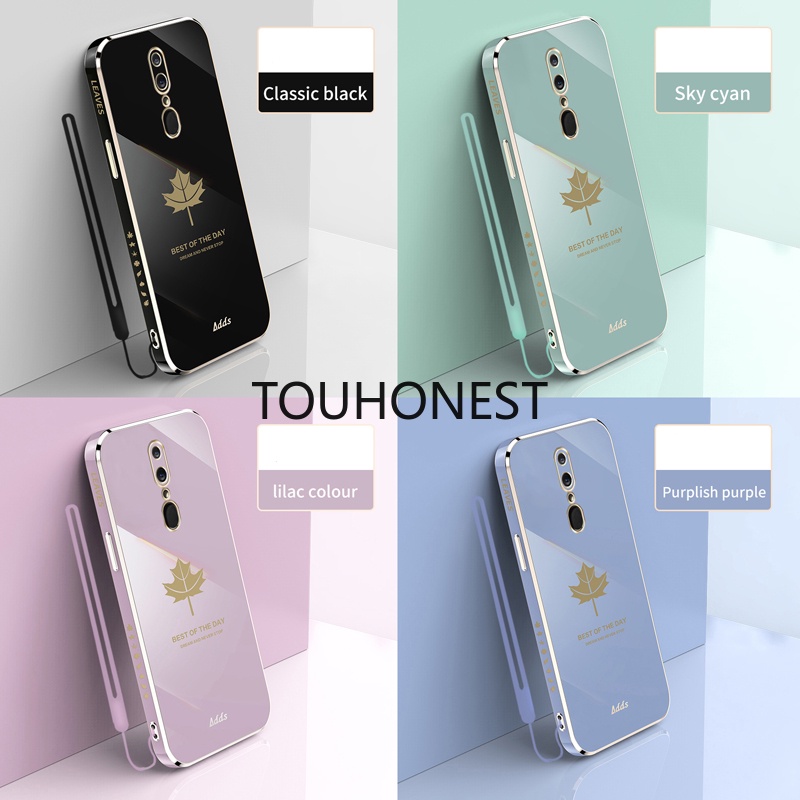 Điện Thoại Mềm Mạ Điện Có Dây Đeo Casing Redmi 8 8A Design Shape Phone Case Soft Plating Cover Case With Gift Lanyard