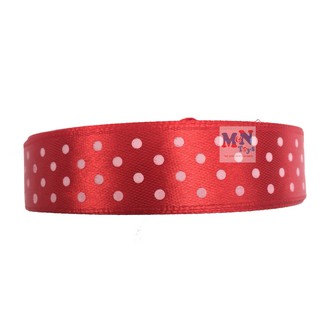 ruy băng lụa 2 cm dài 22m màu đỏ