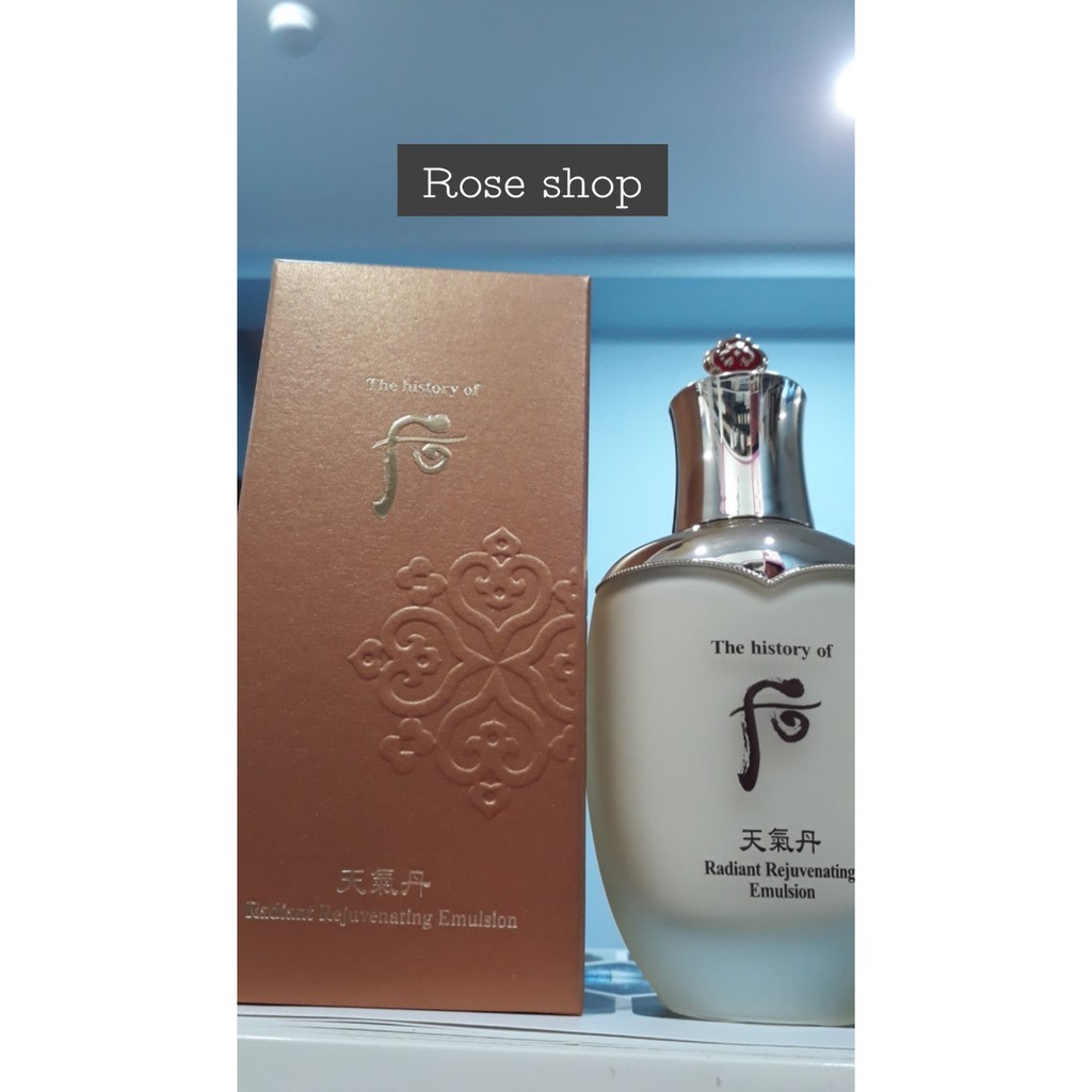Sữa dưỡng whoo Cheogidan Radiant Rejuvenating Emulsion tái sinh cao cấp . Có vỏ hộp