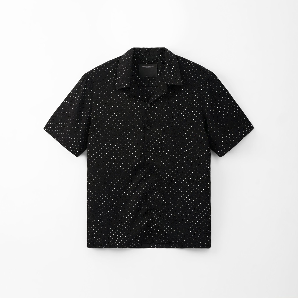 Áo Sơ Mi Ngắn Tay Nam Họa Tiết HIGHWAY MENSWEAR Polka Dot Cuban Shirt