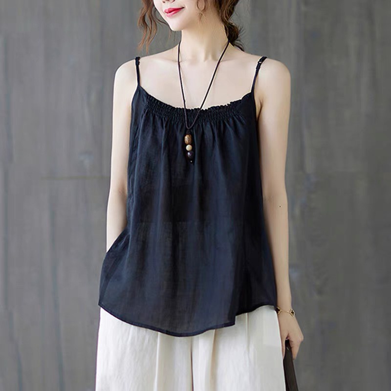 Áo 2 dây tơ Nhật chun ngực cá tính độc đáo đủ size