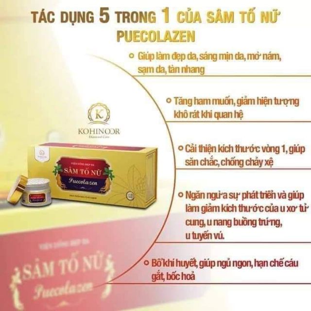Sâm tố nữ puecolazen