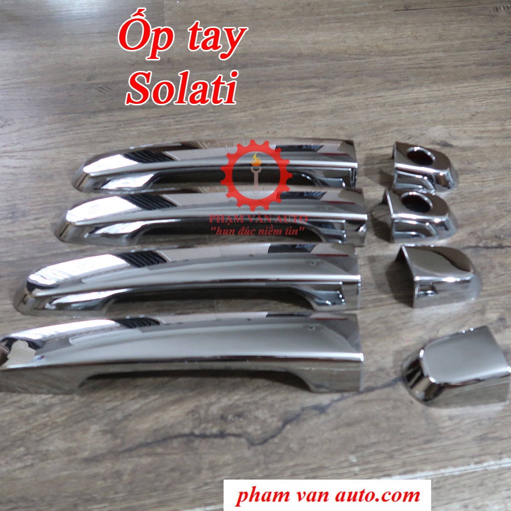Combo 2 món ốp mạ: Tay + hõm  Hyundai Solati hàng cao cấp Phạm Văn auto