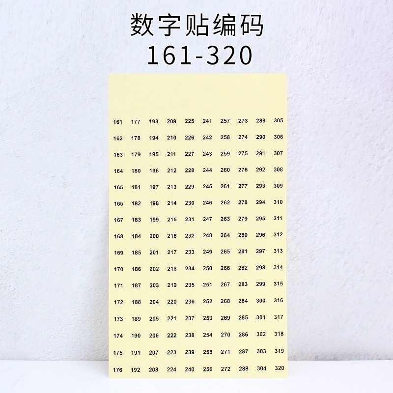 Miếng dán số thứ tự (trong) - Phụ kiện Nail Giá Rẻ