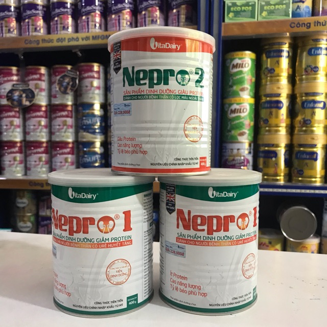 Combo 3lon Sữa Nepro số 1,2 400g