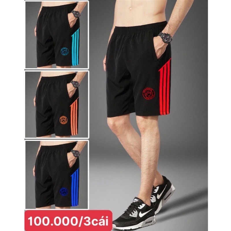 Quần đùi nam 3 sọc DONAVY, Combo 100k/3 cái