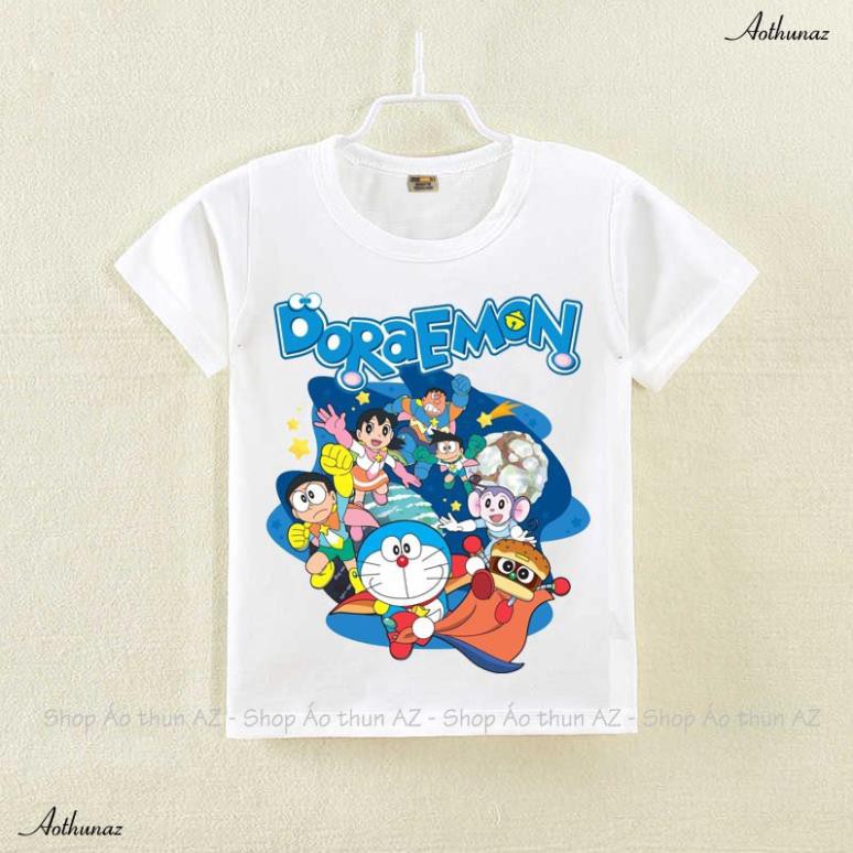 SALE SỐC Áo thun in hình Doraemon ( có size trẻ em ) - Cotton Thái Doremon M2426 giá tốt nhât