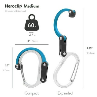 Móc khoá heroclip® medium - blue steel