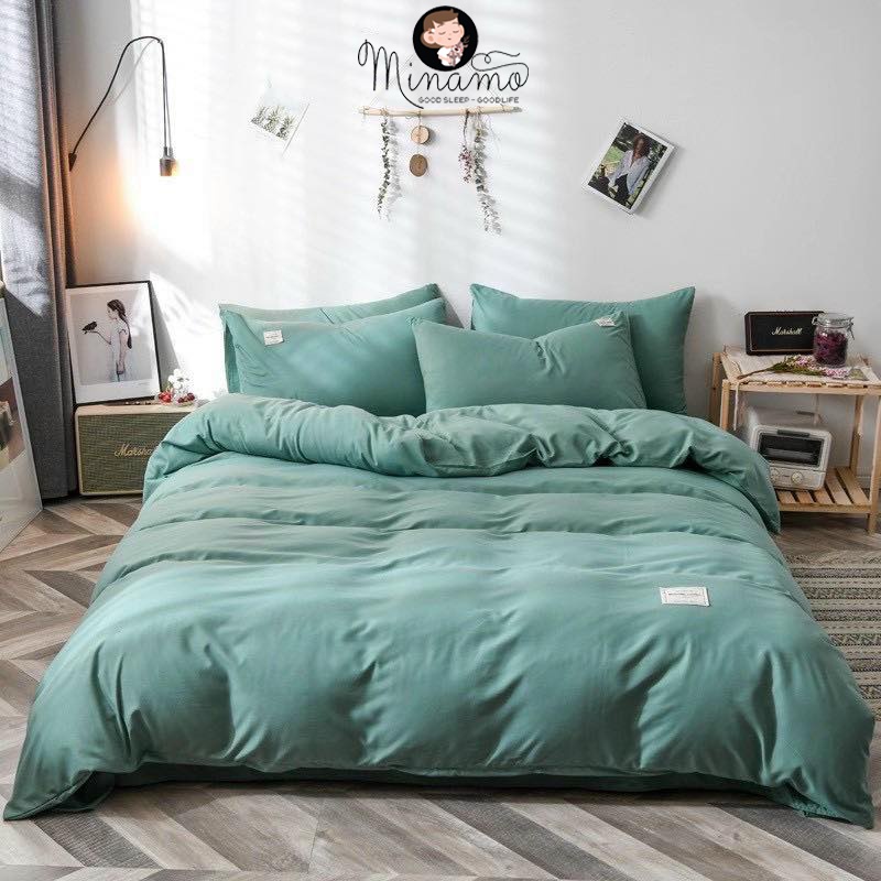 Bộ vỏ chăn ga gối Cotton Đũi Minamo nhiều mẫu đẹp, chất liệu dày dặn, mềm mịn, siêu bền màu - B02 | BigBuy360 - bigbuy360.vn