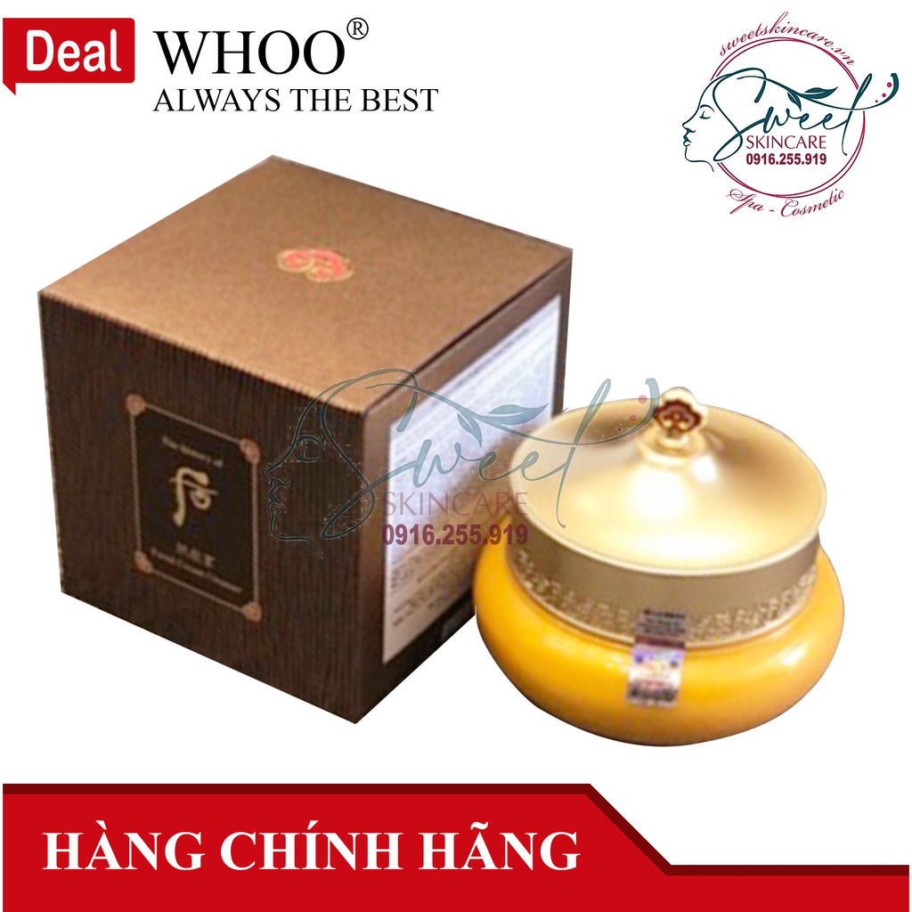 Kem tẩy trang Whoo vàng Gongjinhyang Facial Cream Cleanser ( The history of Whoo)