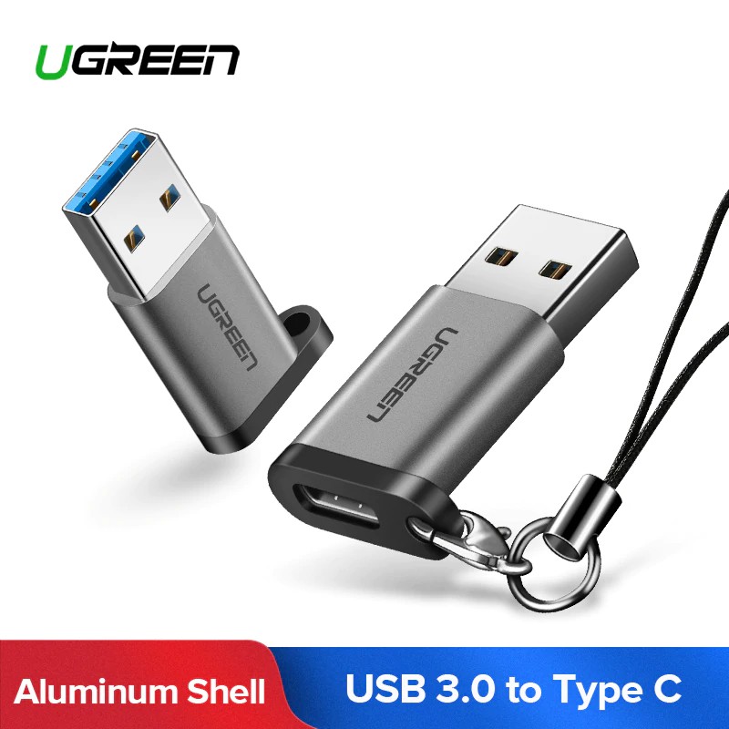 Đầu chuyển đổi giắc cắm USB 3.0 sang cổng cắm Type C Ugreen cho PC Samsung Huawei tiện dụng