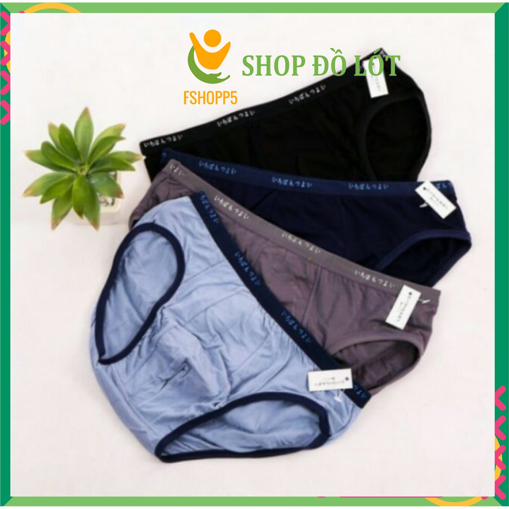 [Hộp 4] Quần sịp tam giác cotton M, Quần lót nam cao cấp xuất nhật FSHOPP5