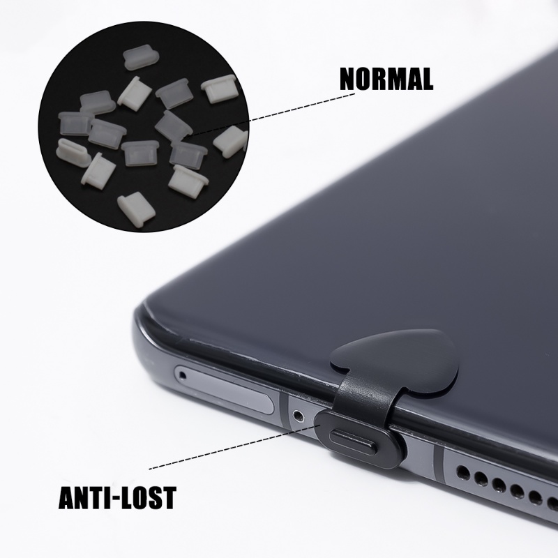 Nút Bịt Cổng Sạc Type c Bằng Silicon / USB Type-c Chống Bụi Chống Mất Cho Điện Thoại Thông Minh