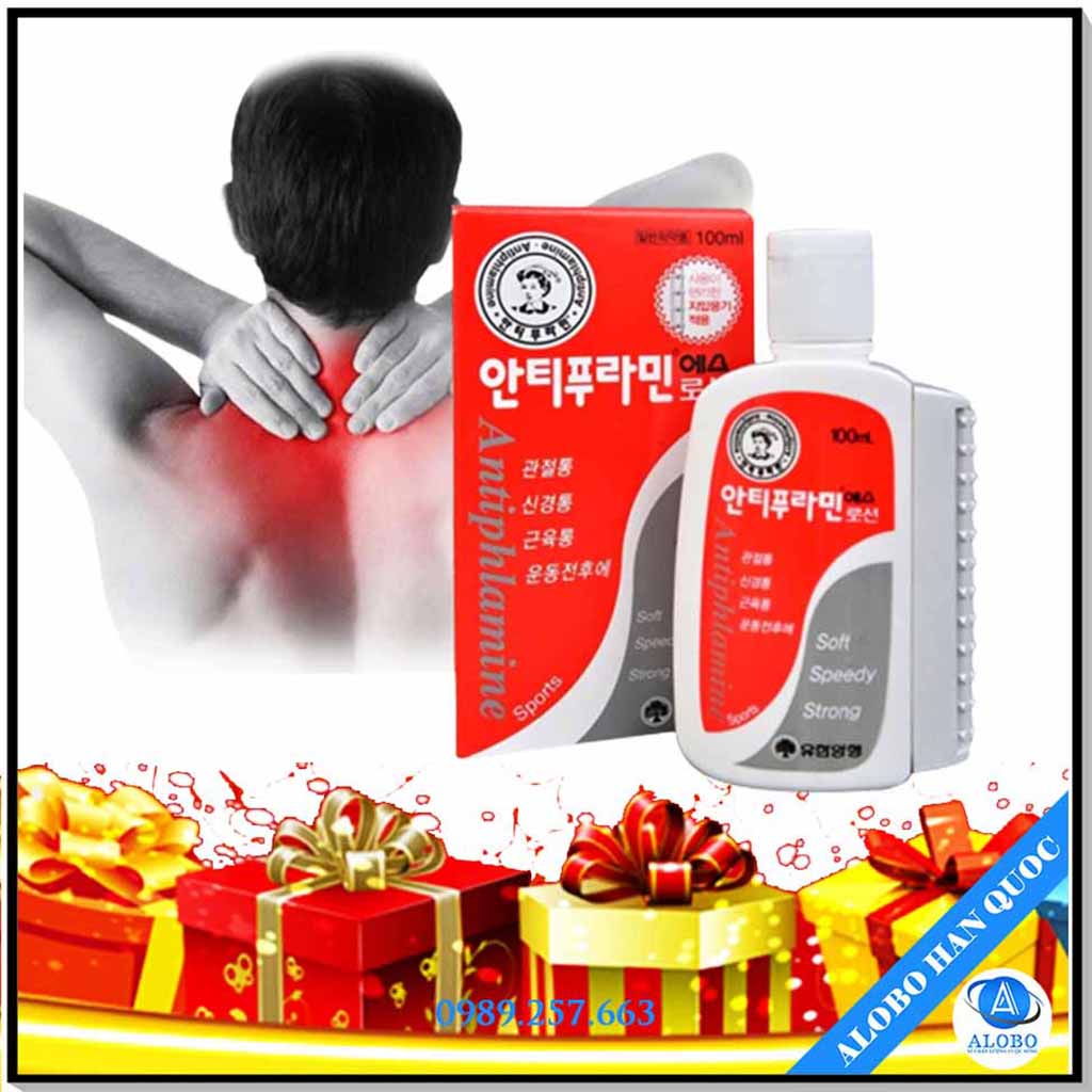 Dầu nóng xoa bóp Hàn Quốc - Antiphlamine – Xoa bóp đau nhức xương, khớp, gân, cơ, chấn thương.. - ALOBO Hàn Quốc
