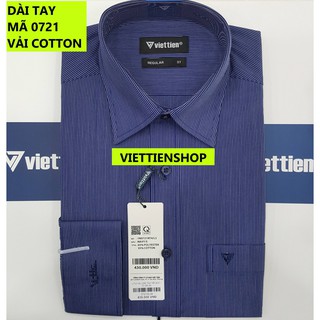(0721 SL) ÁO SƠ MI VIỆT TIẾN DÀI TAY KẺ SỌC