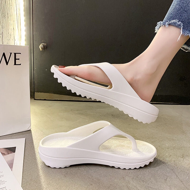 Dép Xỏ Ngón Đế Dày Chống Trượt Thời Trang Mùa Hè Hàn Quốc Có Size 36-44 Cho Nữ