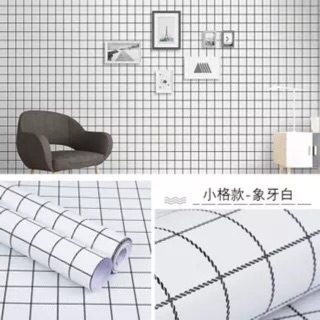 10 m giấy dán tường kẻ ô