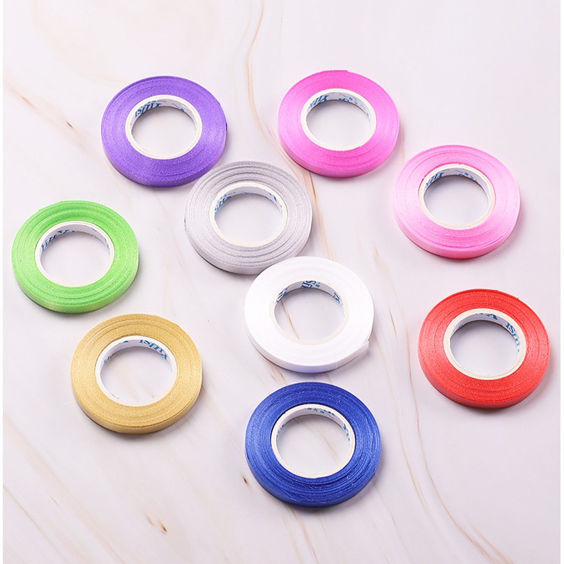 Cuộn dây ruy băng 10m đường kính 5mm dùng để trang trí tiệc sinh nhật 14 màu sắc