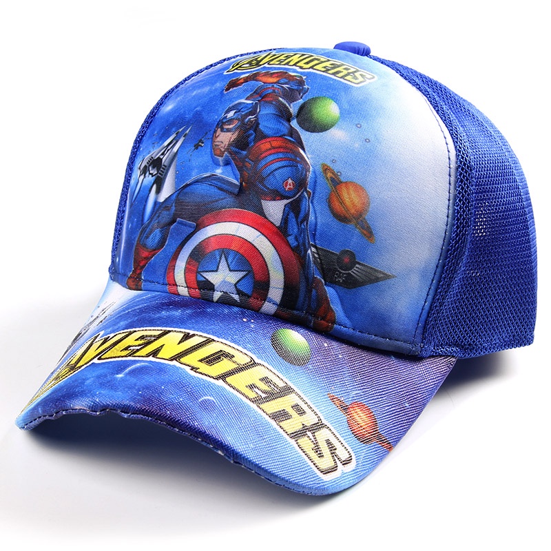 Mũ lưỡi trai họa tiết hoạt hình Ultraman Spiderman Superman 3D cho bé trai