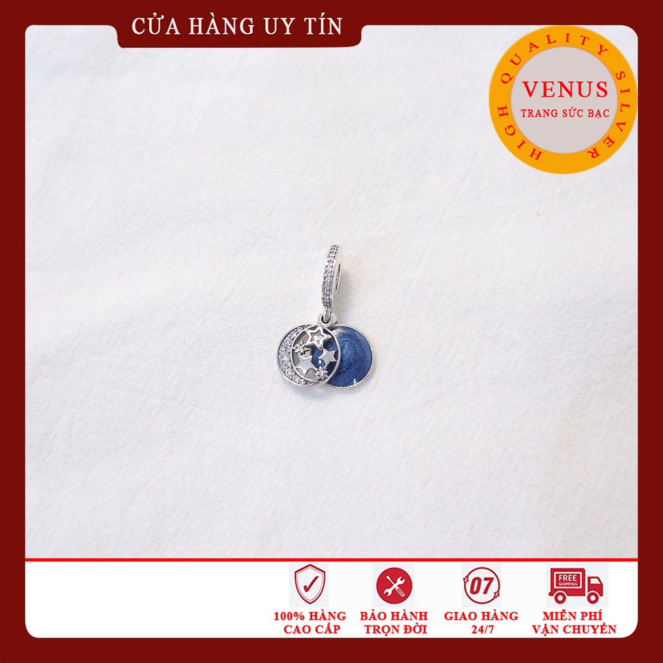 [Charm bạc 925 cao cấp] Charm treo trăng sao- Mã sản phẩm VENUSTTS