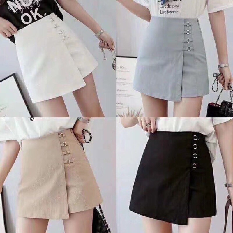 Quần Váy Nữ Cạp Cao Thời Trang