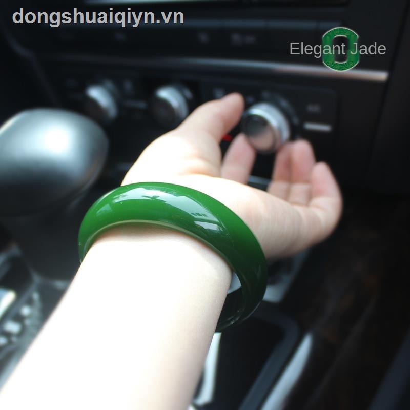 Vòng tay đá mã não màu xanh lá thời trang cho nữ