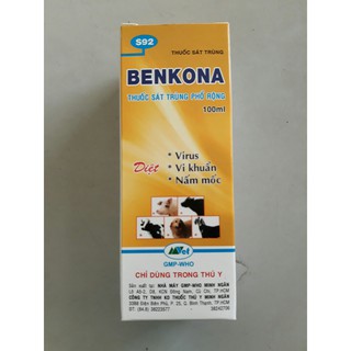 BENKONA 100ml - Thuốc vệ sinh chuồng trại hoặc sát trùng cho cây cảnh, hoa lan