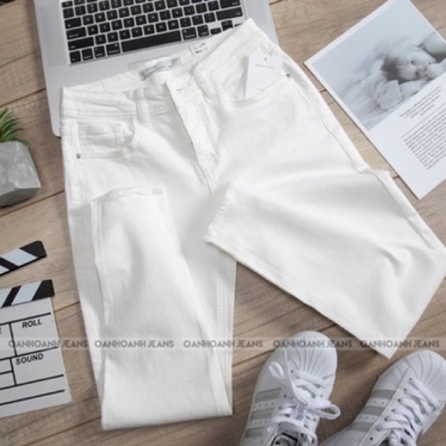 Quần jeans trắng dáng baggy | BigBuy360 - bigbuy360.vn