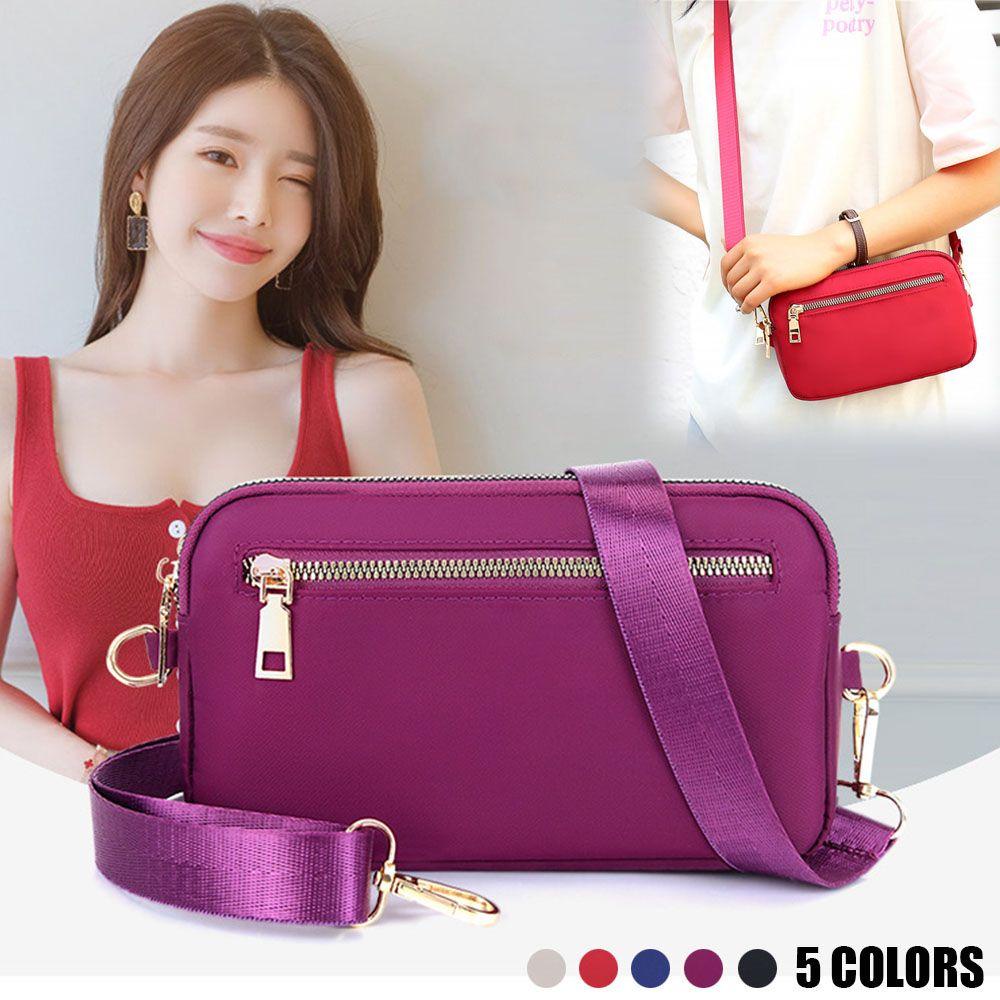 Túi Đeo Vai Đựng Điện Thoại Bằng Nylon Chống Nước Cho Nữ
