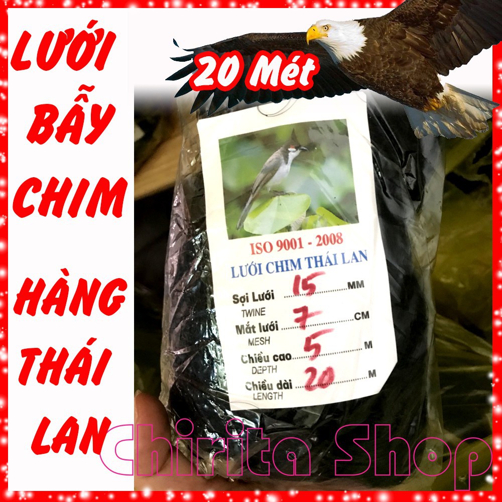 Lưới bẫy chim, lưới tàng hình bẫy chim - hàng THÁI LAN Có đủ SIZE