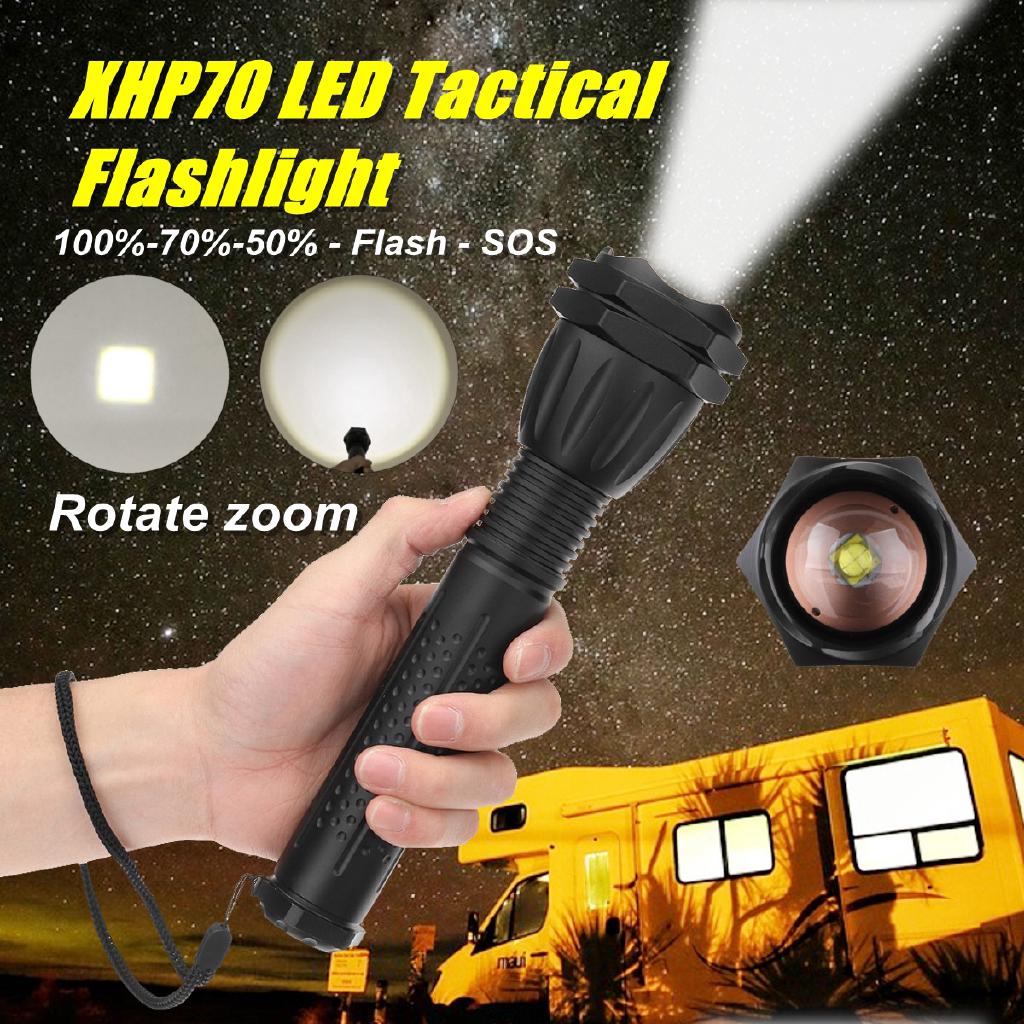 Đèn pin siêu sáng 90000lm xhp70