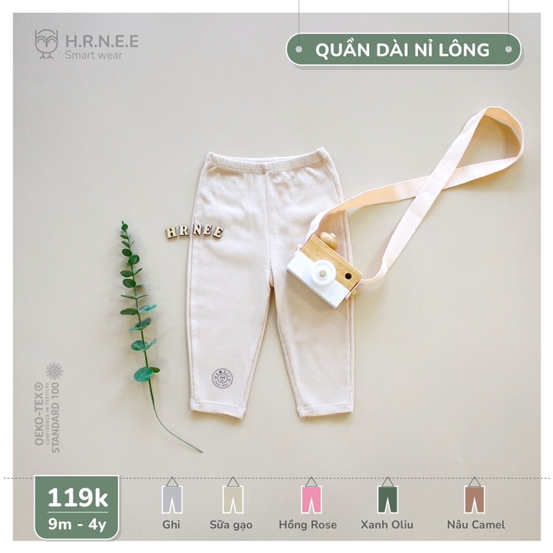 quần nỉ Hrnee chính hãng cho bé
