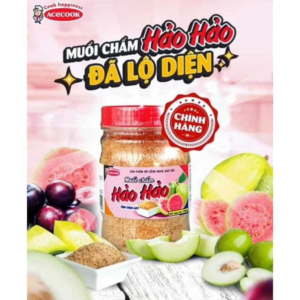 Muối chấm Hảo Hảo tôm chua cay (Acecook 120gr) dùng ăn trái cây, hải sản,..