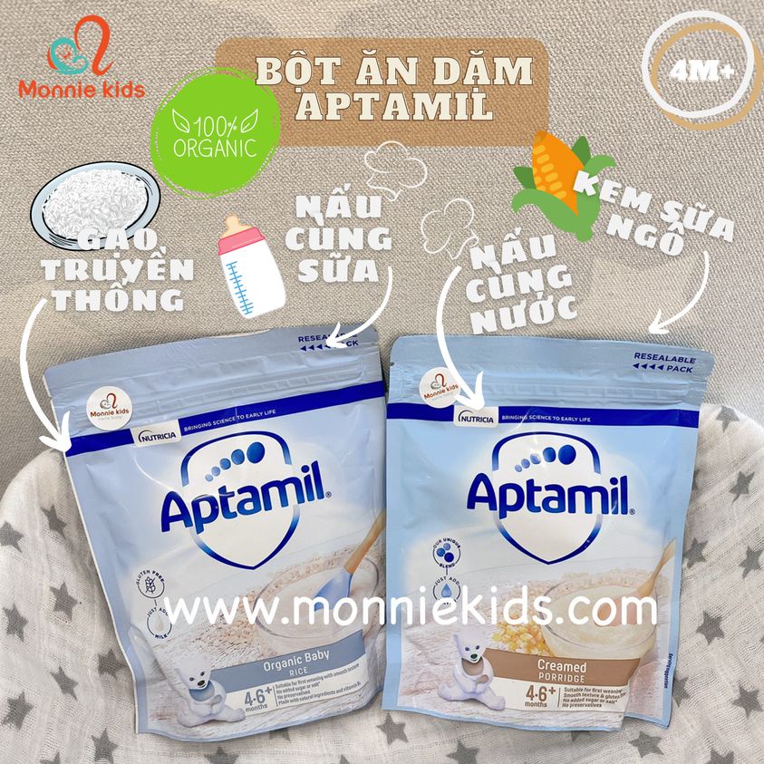 Bột Ăn Dặm Cho Bé Aptamil UK 4-6M+, Gói 125G