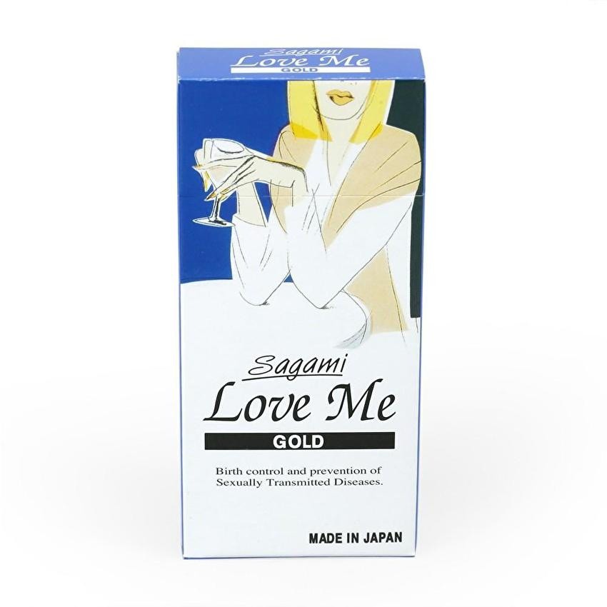 Hộp 10 bao cao su Sagami LOVE ME GOLD