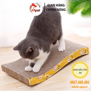 Cào móng mèo uốn lượn catnip, Bàn cào móng cho mèo, thảm cào móng mèo. App mã giảm giá 20K.