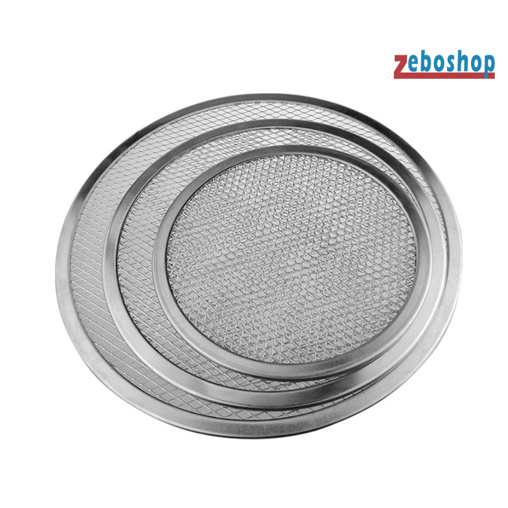 Khay Lưới Tròn Nướng Bánh Pizza Bằng Nhôm Dày Không Dính