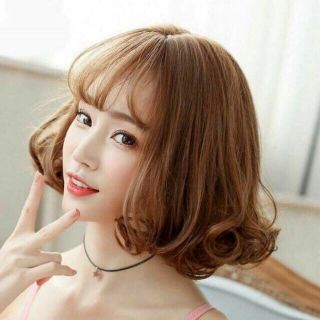 TÓC GIẢ NGẮN XOĂN ĐUÔI STYLE HÀN QUỐC NGUYÊN ĐẦU HÀNG TƠ CAO CẤP CỦA NHẬT XUẤT KHẨU 👩👩👩