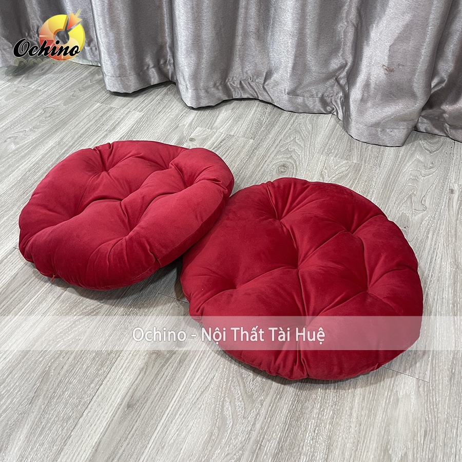 Nệm Ngồi Hình Tròn, Đệm Ngồi Bệt Tròn Cho Ghế Ban Công Hoặc Cho Quán Trà Sữa Mềm Mịn Size 40Cm