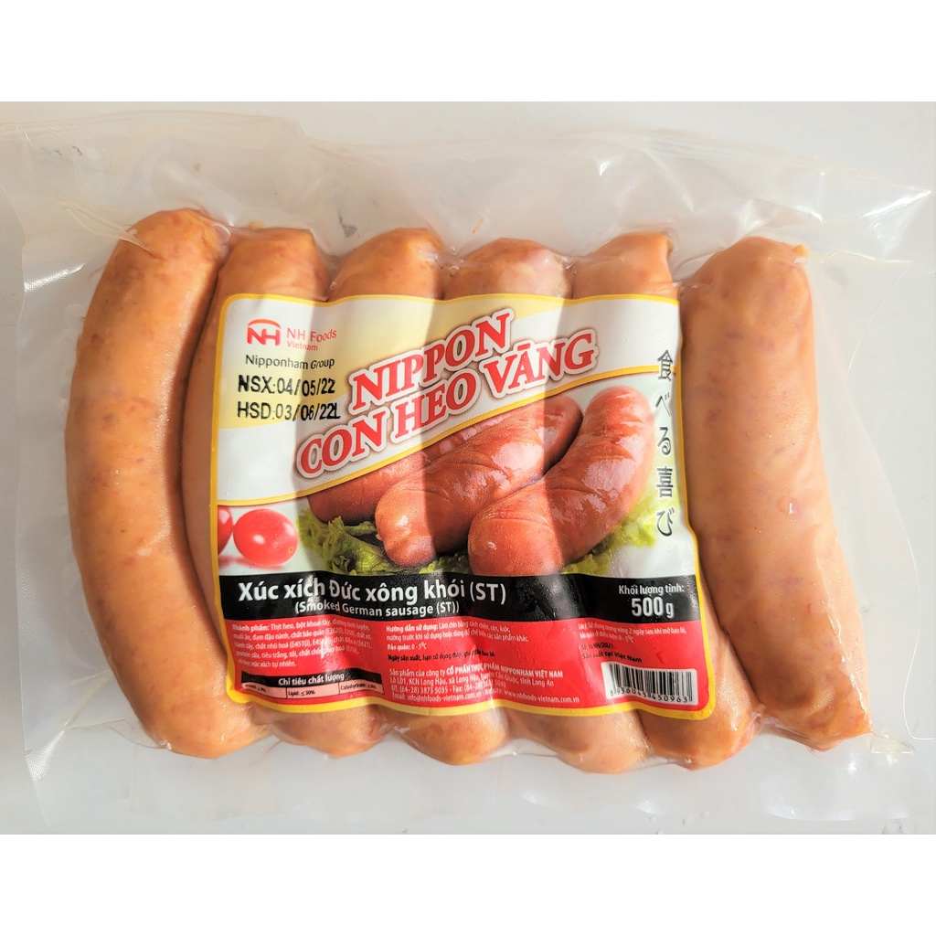 CON HEO VÀNG Smoked German Sausage (nw5)