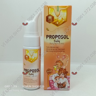 Dung dịch xịt rửa mũi keo ong proposol baby 70ml